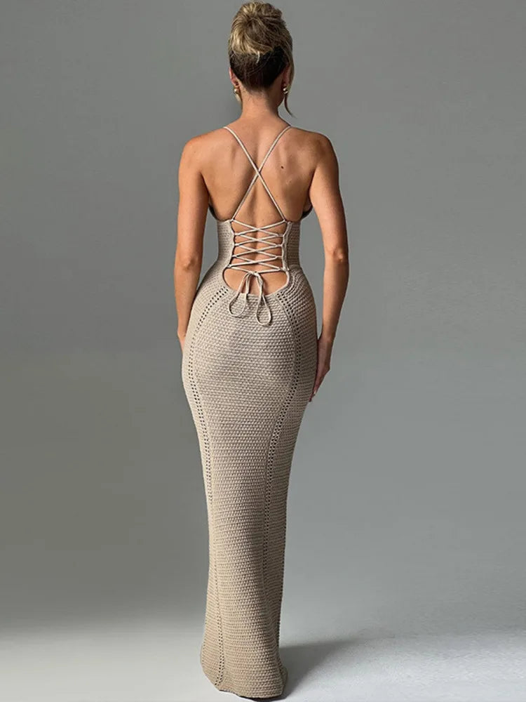 Backless Knit Dress