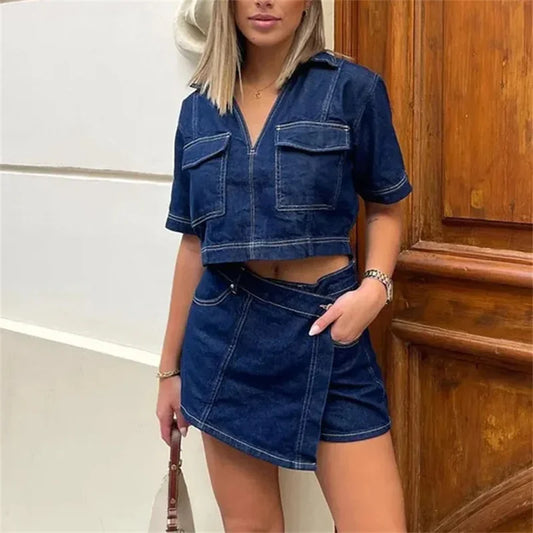 Blue Denim Set